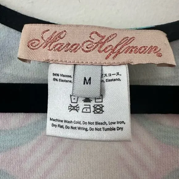 Mara Hoffman Maristar Green Geometric Midi Dress Size Medium - Picture 4 of 6